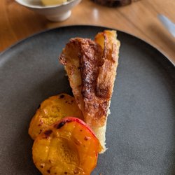 Sun Moon Studio - Kouign amann with grilled apricots