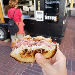 At Melty and Meaty food cart At Melty and Meaty food cart