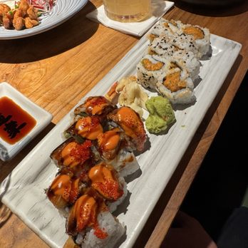 Doraku Sushi Kakaako - Ultimate Spicy Tuna Roll and wafu spicy tuna! Both delicious!! The wafu had a little more spice than the ultimate! - Sushi Bars Near Me - Honolulu, Hawaii