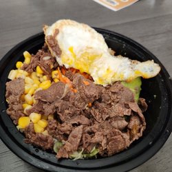 K Bowl - Bulgogi Bowl on White Rice with Fried Egg