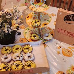 Duck Donuts - Bee themed birthday donuts from Duck Donuts in Walpole