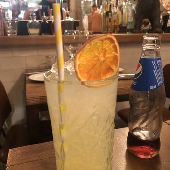 Sensi Mezzanine - Emo blonde waitress.  Not very warm and inviting to us but wasn't bad either.   Also the tropical lemonade which was great. - Tapas Bars Near Me - Barcelona, B