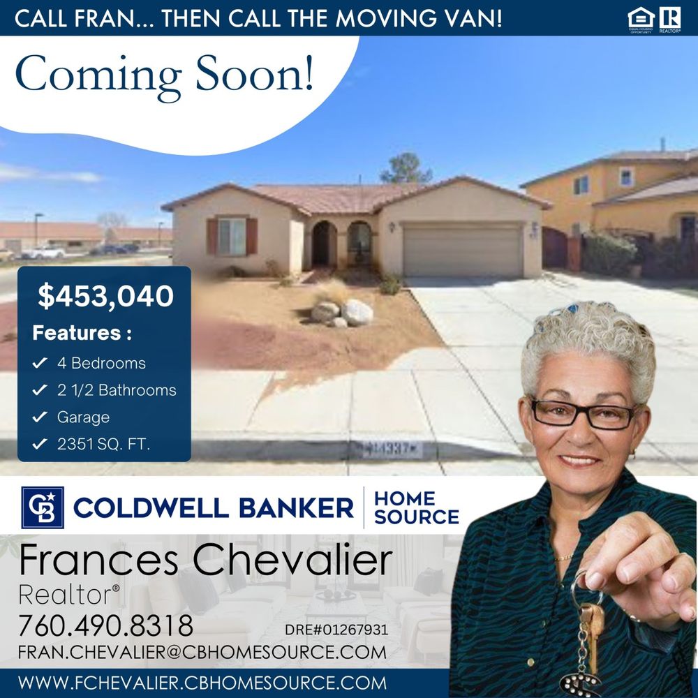 FRAN CHEVALIER COLDWELL BANKER HOME SOURCE Contact Agent 11