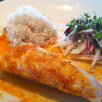 Passionfish - sturgeon in spicy curry vinaigrette - Seafood Near Me - Pacific Grove, California