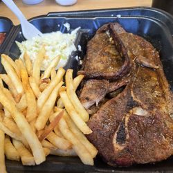 Backyard BBQ - Shoulder Plate with Fries and slaw