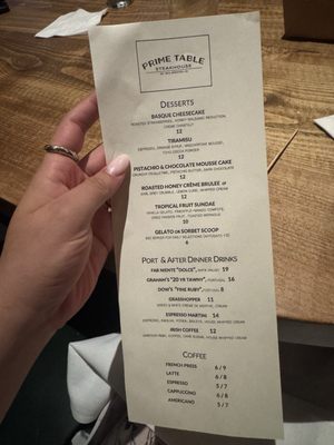 Menu photo 1 Prime Table Stockton, CA