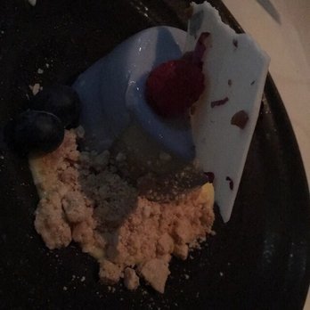 Black+Blue Vancouver - London fog cake - the crumble was great but the mousse was average. A little too creamy and heavy. Still had a strong earl grey taste - Steakhouses Near Me - Vancouver, British Columbia