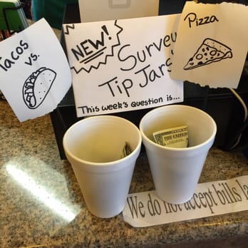 Boba Tea Bar - Tip jar... Tacos vs. Pizza - Coffee & Tea Near Me - Bakersfield, California