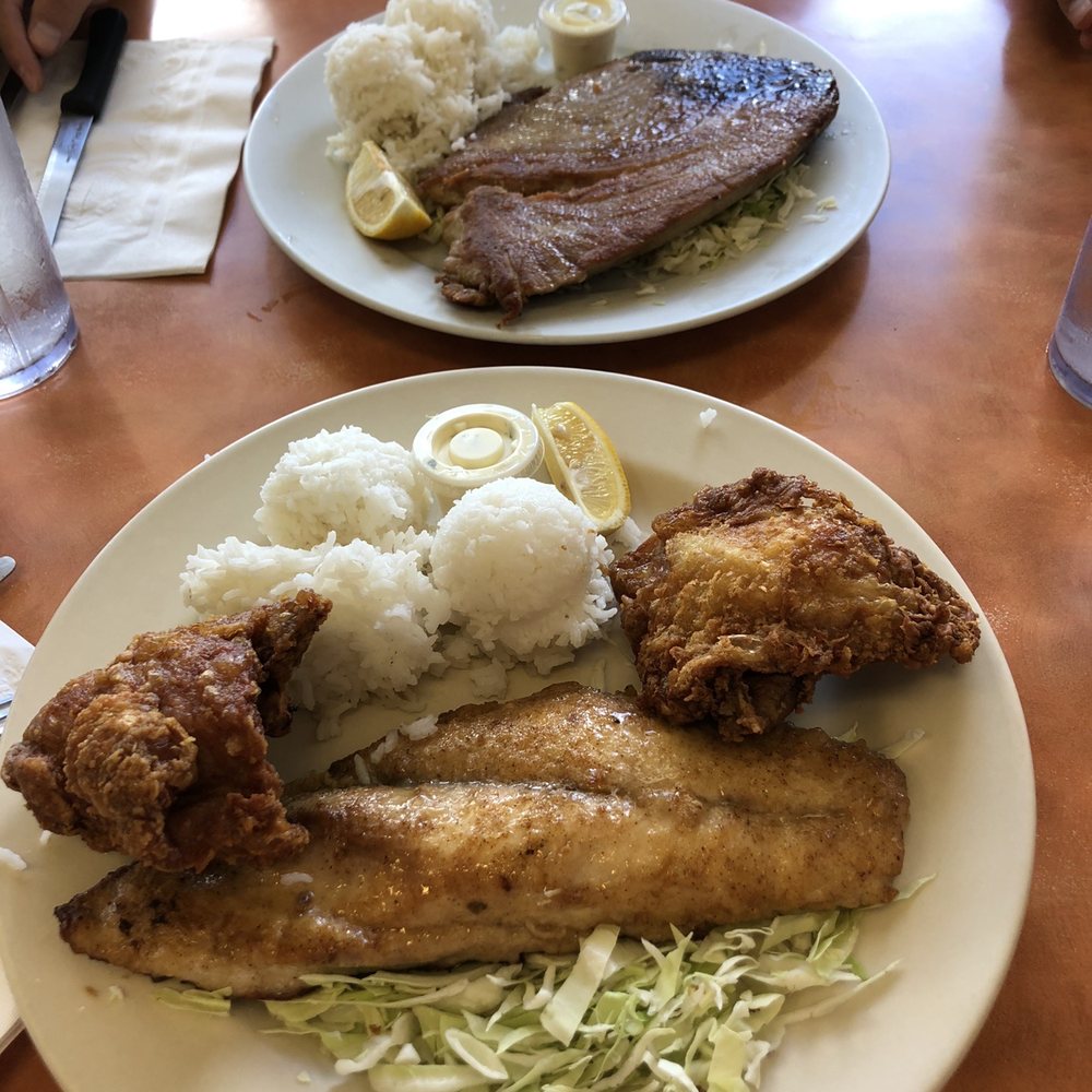 Ray's Café - Grilled Ahi and Grilled Onomi Fried Chicken Combo - American Near Me - Honolulu, Hawaii Ray's Café - Grilled Ahi and Grilled Onomi Fried Chicken Combo - American Near Me - Honolulu, Hawaii