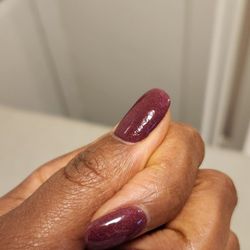 Chic Nails - There is a bit of rippling of the clear coat on my thumb.