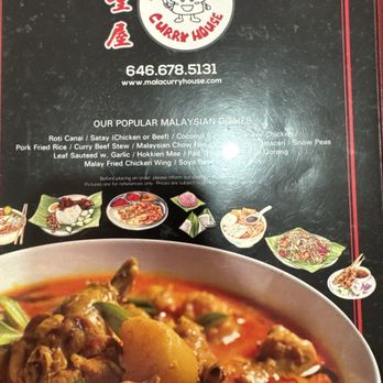Curry House - Menu - Malaysian Near Me - New York, New York