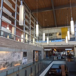 Tim Hortons - Heading to the Information desk. It's on the fourth floor. A cafeteria is on the left.