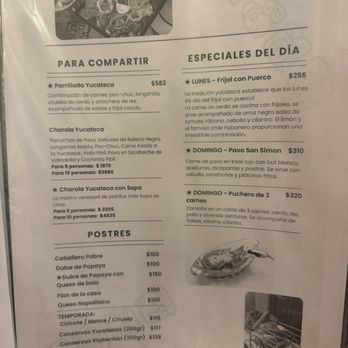 Los Almendros - Menu 2: 7/2026. - Yucatan Near Me - Mérida, YUC Los Almendros - Menu 2: 7/2026. - Yucatan Near Me - Mérida, YUC