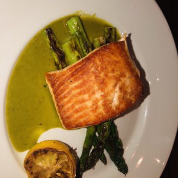 Del Frisco's Grille - Simply Prepared Salmon & Roasted Asparagus - Steakhouses Near Me - Plano, Texas