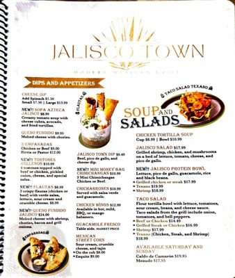 Menu photo 2 Jalisco Town Modern Mexican Grill Gainesville, FL