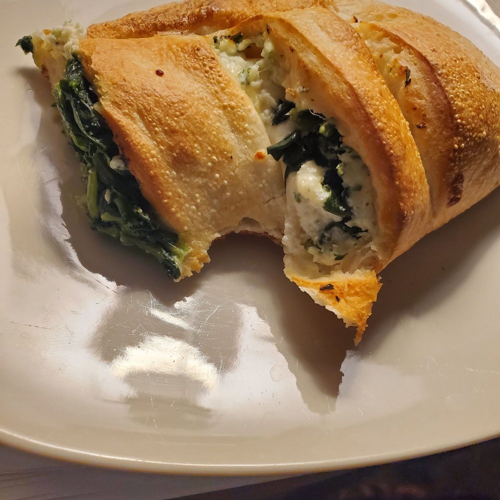 Paisano's Pizza - Spinach Stromboli---stuffed with cheeses and Spinach - Pizza Near Me - Fairfax, Virginia
