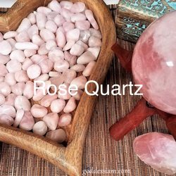 Goddess I Am Healing & Art Center - Rose Quartz, the stone of LOVE! Opens your heart and let's LOVE flow!