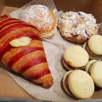 Dulce de Leche Bakery - Strawberry croissant, donut filled with creme, almond croissant ans alfajores. - Bakeries Near Me - Jersey City, New Jersey Dulce de Leche Bakery - Strawberry croissant, donut filled with creme, almond croissant ans alfajores. - Bakeries Near Me - Jersey City, New Jersey