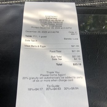 Carasau Cafe - Coffee & Tea Near Me - Culver City, California