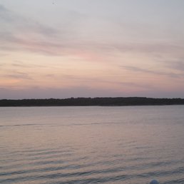 View from this evening's late dining experience on the lakeside patio.