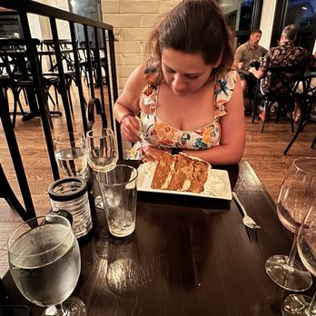 Appalachia Kitchen - Enjoying the carrot cake - New American Near Me - Snowshoe, West Virginia