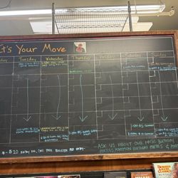 It's Your Move - Schedule of events