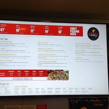 Craft Pizzeria By Niche - Menu - Pizza Near Me - Hayward, California