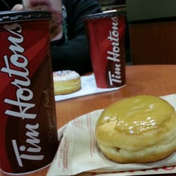 Tim Hortons - Canadian maple donut with a vanilla bean latte.