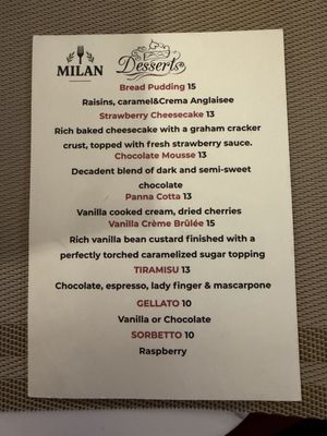 Menu photo 1 Milan San Jose, CA