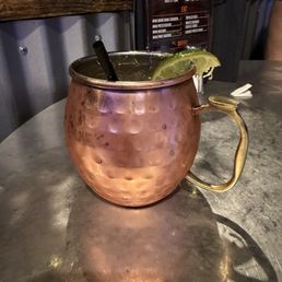 Virgin mule--still served in a copper mug Virgin mule--still served in a copper mug