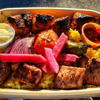 Mazra - Lamb and chicken kebabs combination - Middle Eastern Near Me - San Bruno, California