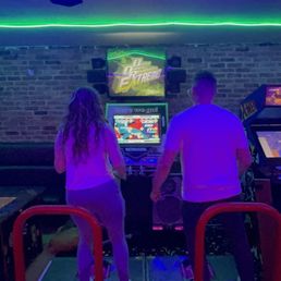 Wear your dancing shoes for the arcade. They have DDR!