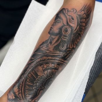 Excalibur Art Collective - Aztec warrior - Tattoo Near Me - Augusta, Georgia Excalibur Art Collective - Aztec warrior - Tattoo Near Me - Augusta, Georgia