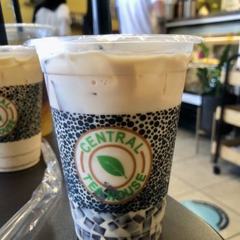 Central Tea House - vanilla chai iced latte with coffee jelly - Bubble Tea Near Me - Charlotte, North Carolina