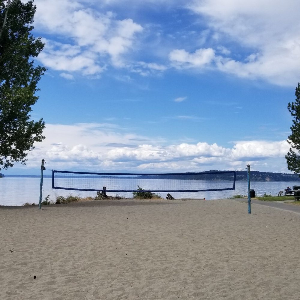 Sunnyside Beach Park - One of two volleyball nets - Parks Near Me - Steilacoom, Washington Sunnyside Beach Park - One of two volleyball nets - Parks Near Me - Steilacoom, Washington