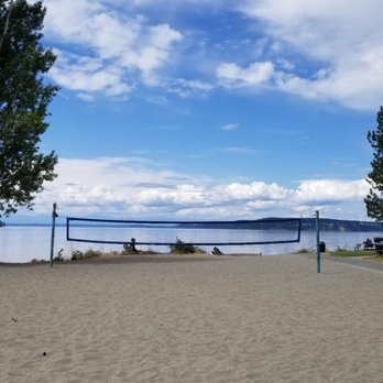 Sunnyside Beach Park - One of two volleyball nets - Parks Near Me - Steilacoom, Washington