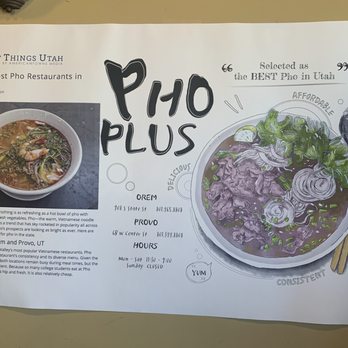 Pho Plus - Menu - Vietnamese Near Me - Orem, Utah