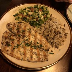 Zula Grill - Branzino salad and Mujadara Rice