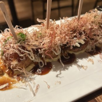 JINYA Ramen Bar - Fishers - Octopus Balls- bento flakes!!!! Makes me want to watch Midnight Cafe- Tokyo Stories. - Ramen Near Me - Fishers, Indiana