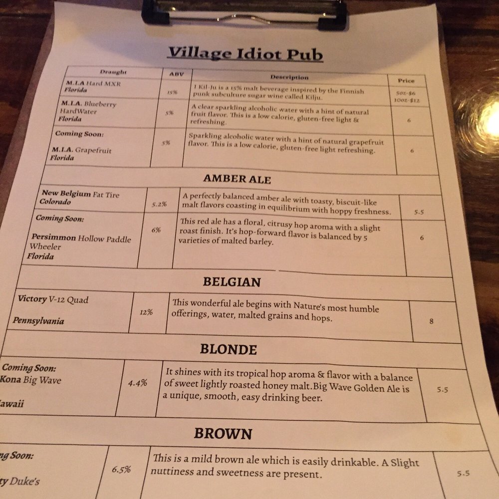 Village Idiot Pub - Pubs Near Me - Cocoa, Florida Village Idiot Pub - Pubs Near Me - Cocoa, Florida