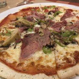 Delicious pizza.