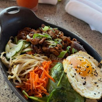 Lazy Dog Restaurant & Bar - Bibimbap bowl - New American Near Me - Boca Raton, Florida Lazy Dog Restaurant & Bar - Bibimbap bowl - New American Near Me - Boca Raton, Florida