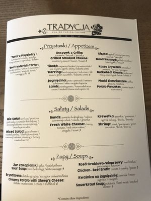 Tradycja Polish Fusion Cuisine by null
