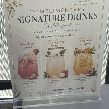 Nails & Lashes By Liz - options for complimentary drinks to customers - Nail Salons Near Me - Covina, California Nails & Lashes By Liz - options for complimentary drinks to customers - Nail Salons Near Me - Covina, California