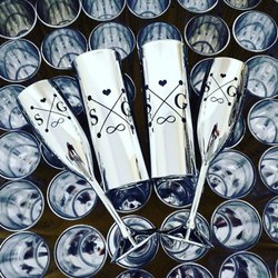 Mix Canecas - Copos Long Drinks 350 ml e Taças Metalizadas 190 ml