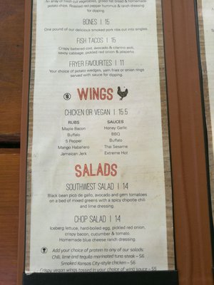 Menu photo 2 Dusty's Bar & BBQ Whistler, BC Menu photo 2 Dusty's Bar & BBQ Whistler, BC