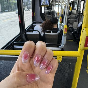Pink Nails by Sarah - Natural Pink Ombre Cat Eye - Nail Salons Near Me - Los Angeles, California Pink Nails by Sarah - Natural Pink Ombre Cat Eye - Nail Salons Near Me - Los Angeles, California