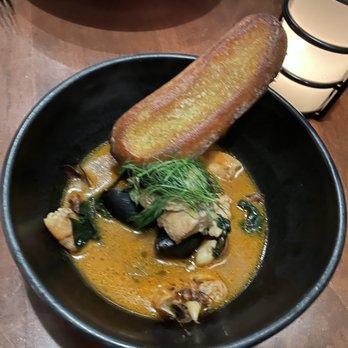 The Wolf - Seafood and butter bean stew - New American Near Me - Oakland, California The Wolf - Seafood and butter bean stew - New American Near Me - Oakland, California