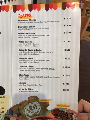 Menu photo 6 Las Grullas Mexican Grill Alviso, CA
