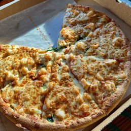 Shrimp scampi pizza Shrimp scampi pizza
